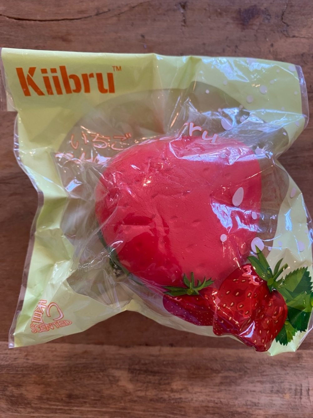 Kiibru strawberry squishy toy